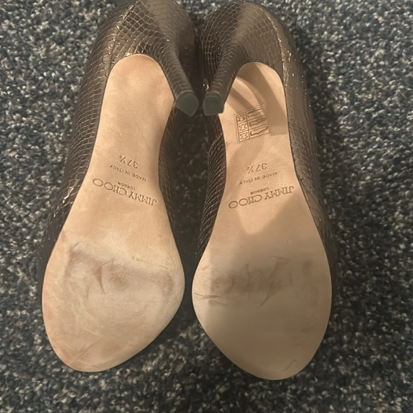 Jimmy Choo 37.5 Peep Toe pumps, Bronze - Picture 3 of 5
